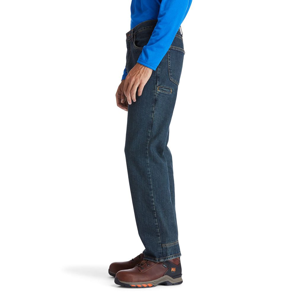 Calça Masculino - Timberland Grit-N-Grind Flex Denim Work - CINUZ9705 - Azul Marinho